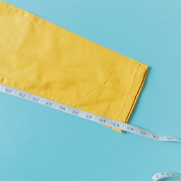 NEW Modcloth Mustard Yellow Richmond Reverse Seam Ankle Slim Fit Pants Sz 8 - Picture 7 of 9